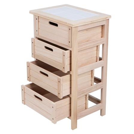 ตู้ลิ้นชัก 4 ลิ้นชัก FURDINI HANA สีธรรมชาติ_1