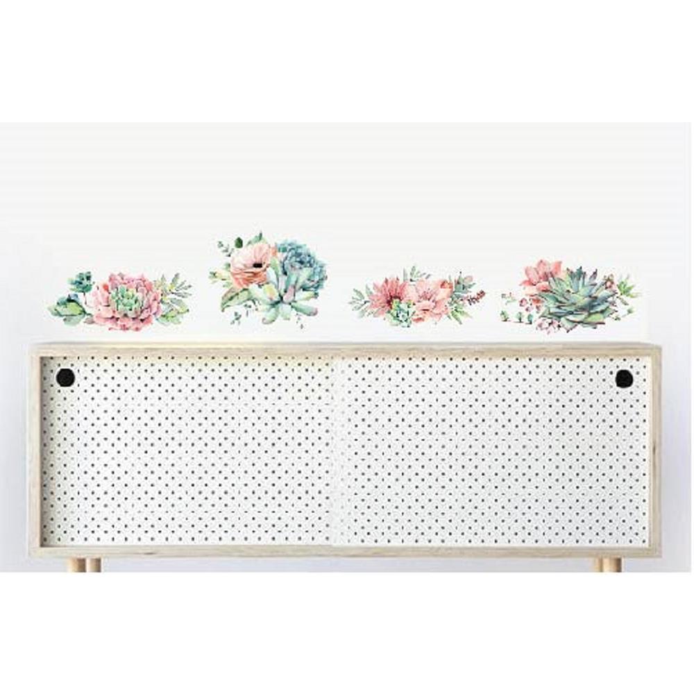 สติ๊กเกอร์ลอกน้ำ DIY HOME LIVING STYLE SUCCULENT 34X47 ซม.