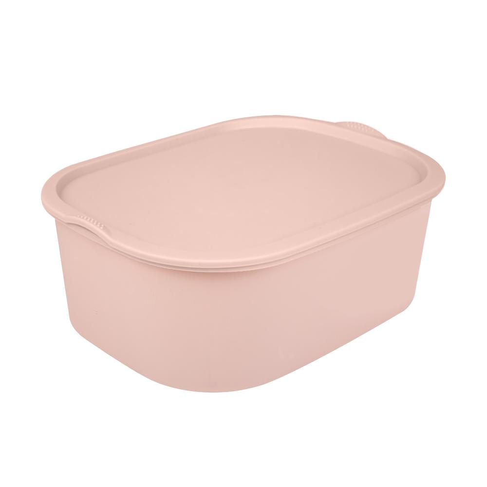 กล่องจัดเก็บชุดชั้นใน PLIM 31.8x24.8 ซม. สีชมพู