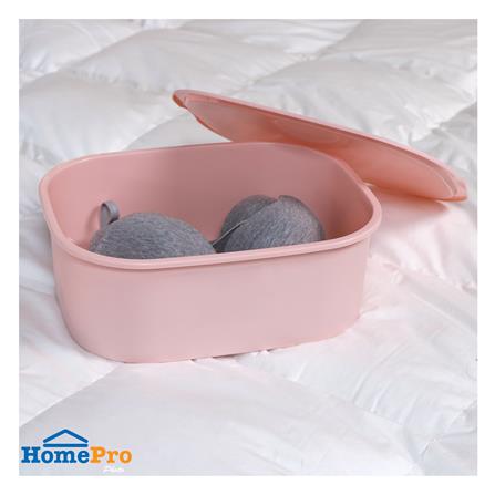 กล่องจัดเก็บชุดชั้นใน PLIM 31.8x24.8 ซม. สีชมพู_4