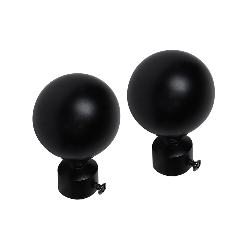 หัว-ท้ายรางม่าน HOME LIVING STYLE NIC 19 มม. สีดำ