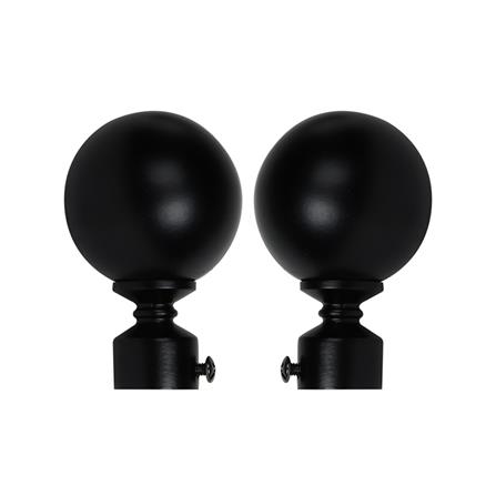 หัว-ท้ายรางม่าน HOME LIVING STYLE NIC 19 มม. สีดำ_0