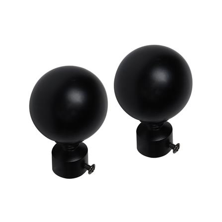 หัว-ท้ายรางม่าน HOME LIVING STYLE NIC 19 มม. สีดำ_1