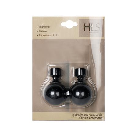 หัว-ท้ายรางม่าน HOME LIVING STYLE NIC 19 มม. สีดำ_2