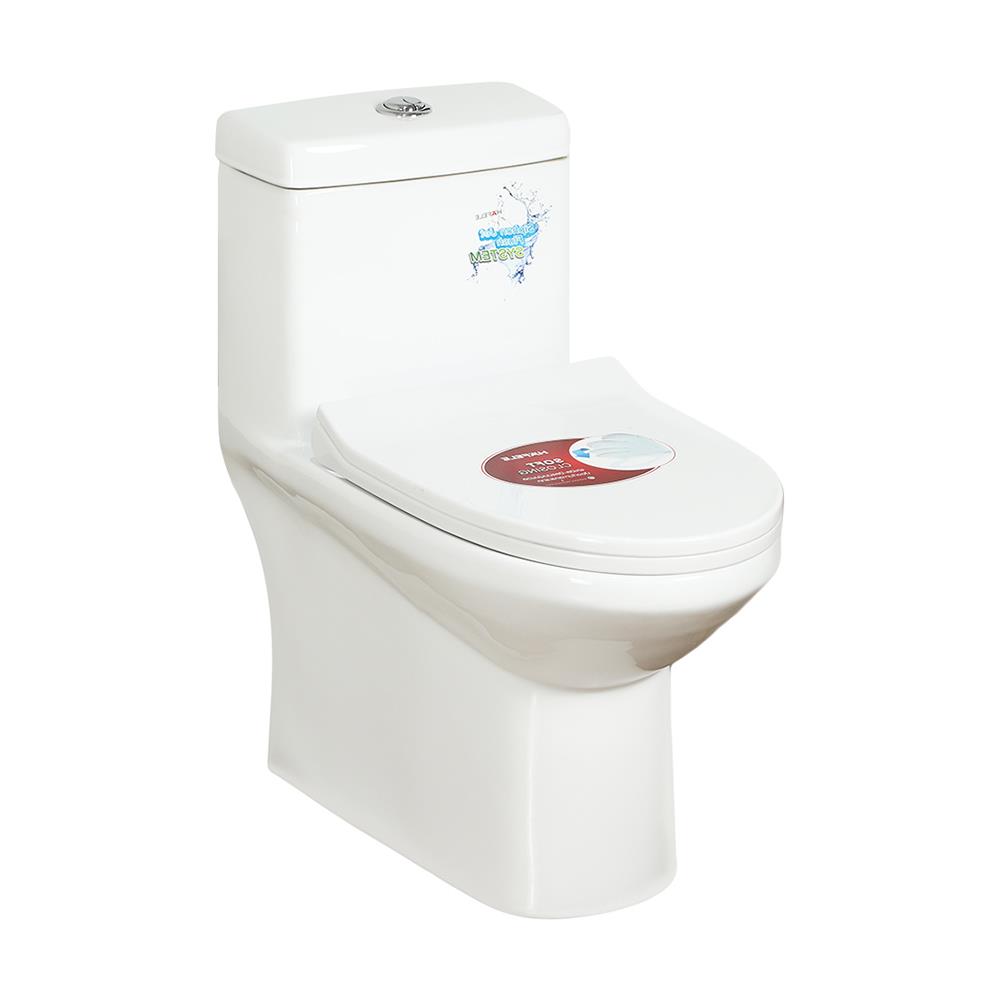 สุขภัณฑ์ 1 ชิ้น HAFELE 495.61.447 3/6 ลิตร สีขาว