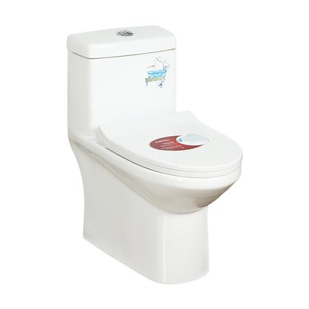 สุขภัณฑ์ 1 ชิ้น HAFELE 495.61.447 3/6 ลิตร สีขาว