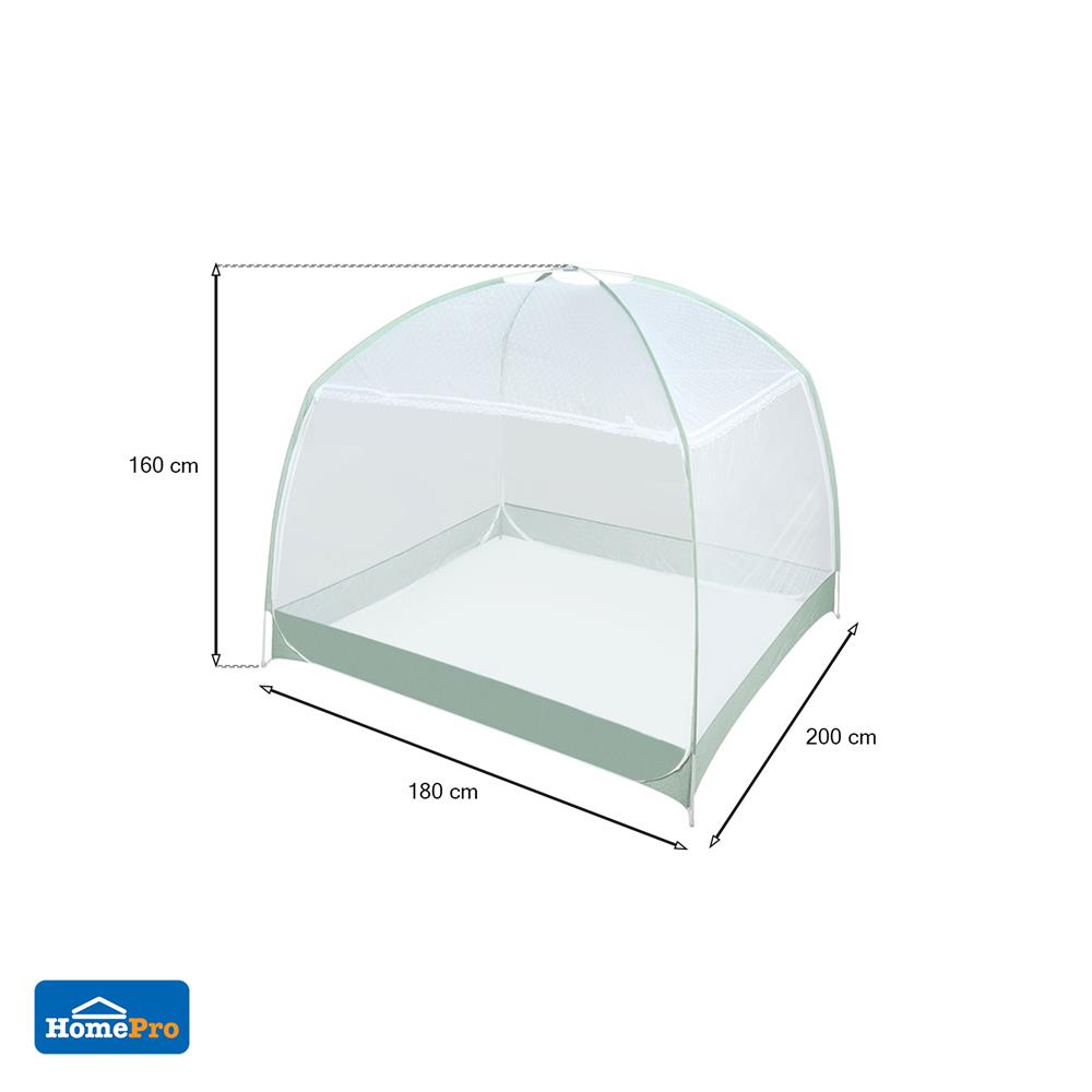 มุ้ง HOME LIVING STYLE PRIZE 160X180X200 ซม. สีขาว