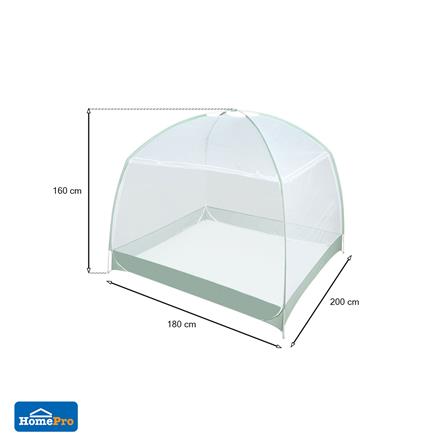 มุ้ง HOME LIVING STYLE PRIZE 160X180X200 ซม. สีขาว_7