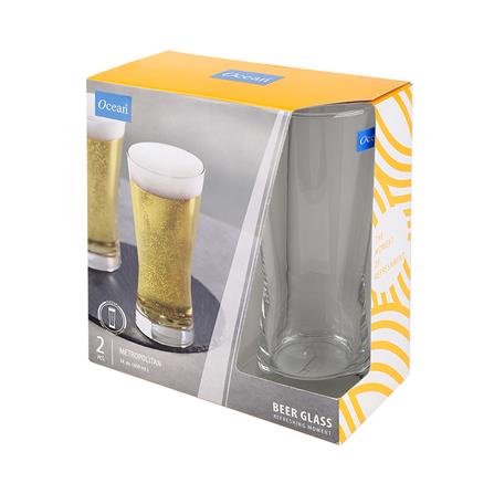 แก้วเบียร์ 400ml OCEAN GLASS METROPOLITAN แพ็ค 2 ใบ_2