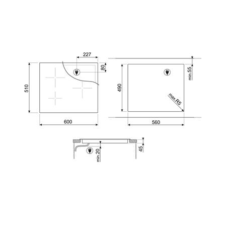 เตาฝังอินดักชั่น SMEG SI7633B 60 ซม._2