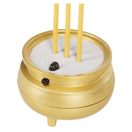 กระถางธูปไฟฟ้า 3 ดอก LED CLAIRE สีทอง_2