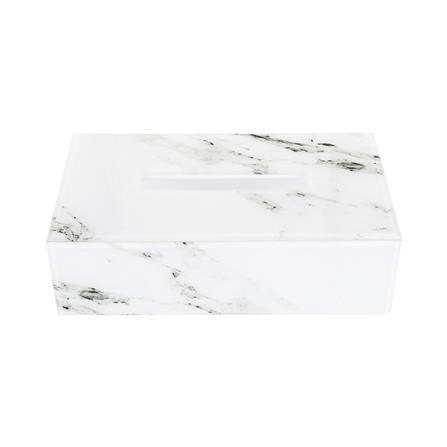 กล่องทิชชูอะคริลิก KECH MARBLE สีขาว_1