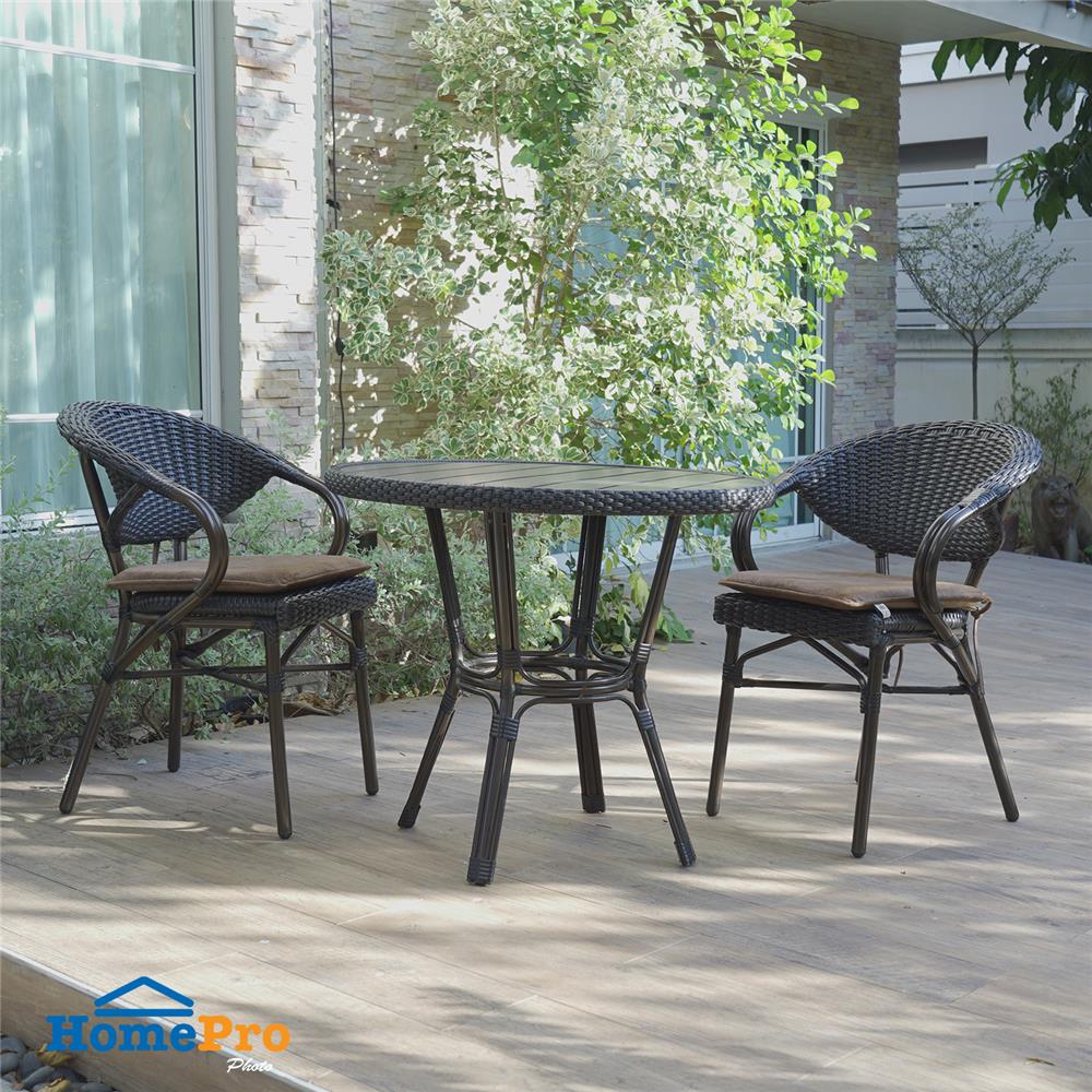 ชุดสนามหวายเทียม 2 ที่นั่ง SPRING KATE สีดำ