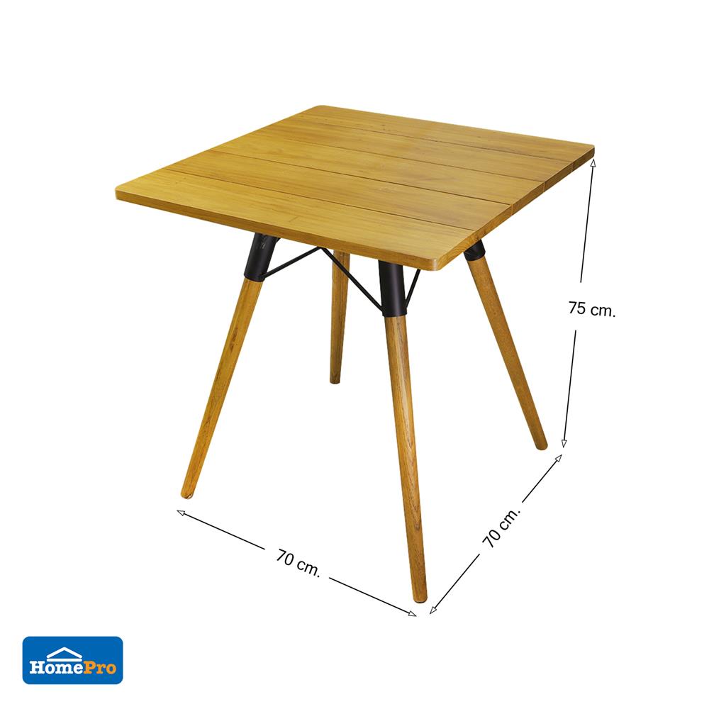 โต๊ะไม้สัก SPRING CROSS 70 ซม. สี NATURAL WOOD