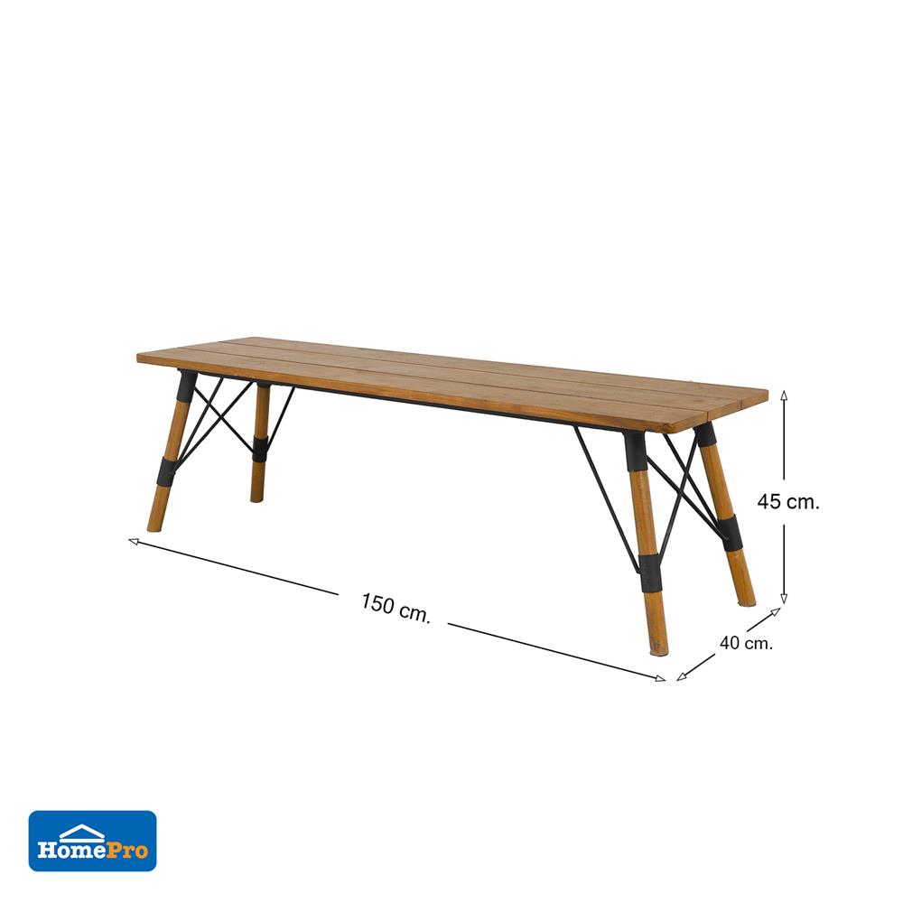 ม้านั่งสนามไม้สัก SPRING CROSS