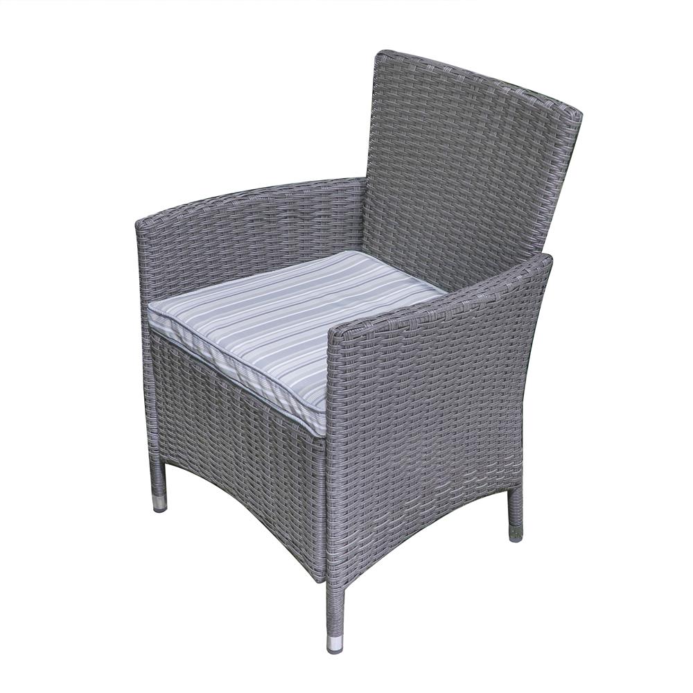 ชุดสนามหวายเทียม 6 ที่นั่งพร้อมร่ม SPRING FLORENCE สีเทา