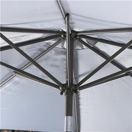 ชุดสนามหวายเทียม 6 ที่นั่งพร้อมร่ม SPRING FLORENCE สีเทา_4