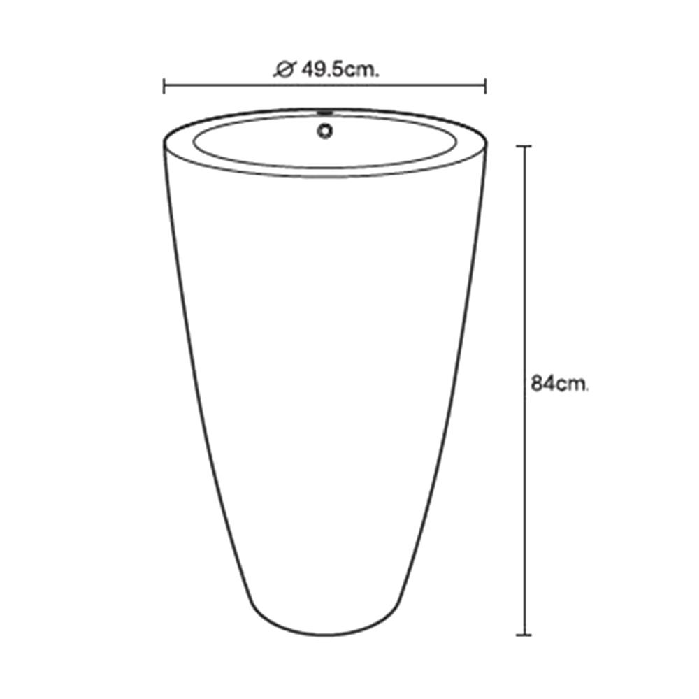 อ่างเคาน์เตอร์ MOYA LX-8001 สีขาว