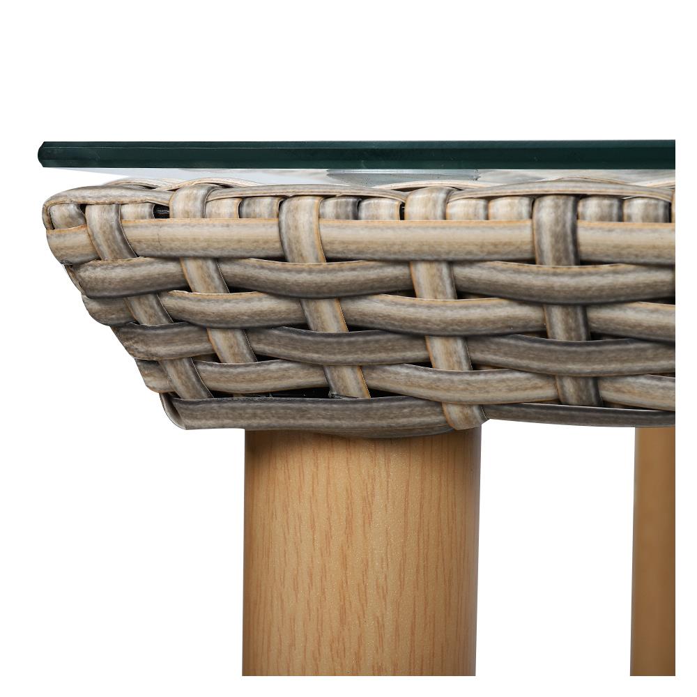 ชุดสนามหวายเทียม 4 ที่นั่ง SPRING HOLLY สีเทาอ่อน