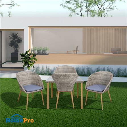 ชุดสนามหวายเทียม 4 ที่นั่ง SPRING HOLLY สีเทาอ่อน_9