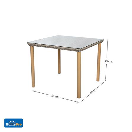 ชุดสนามหวายเทียม 4 ที่นั่ง SPRING HOLLY สีเทาอ่อน_11