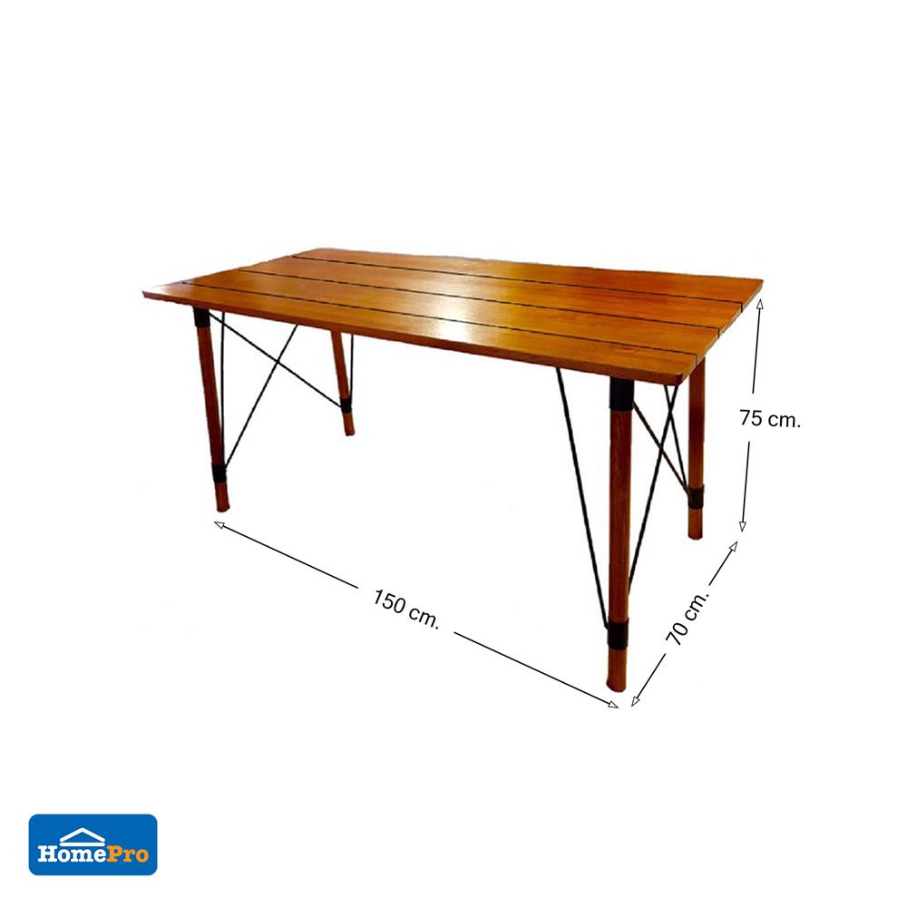 โต๊ะไม้สัก SPRING CROSS 150 ซม. สี NATURAL WOOD