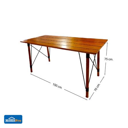 โต๊ะไม้สัก SPRING CROSS 150 ซม. สี NATURAL WOOD_2