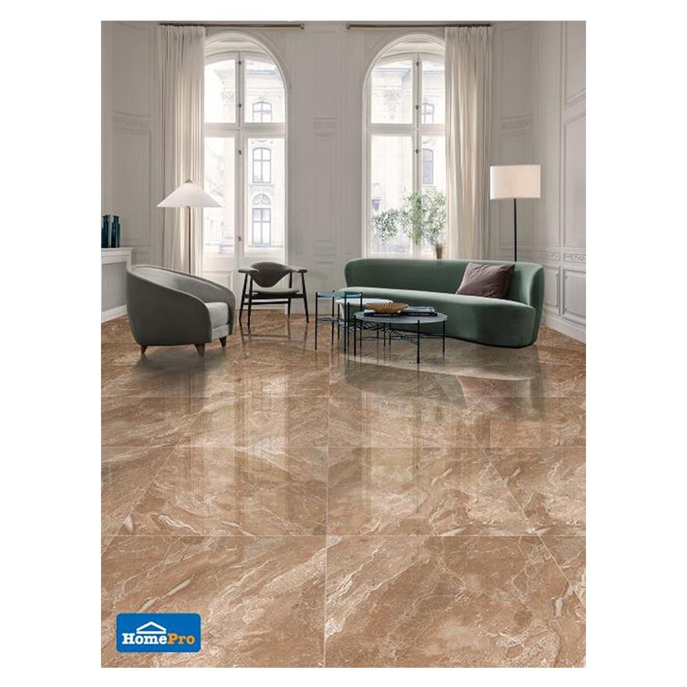 กระเบื้องพื้น 60x60 ซม. แจสเปอร์ น้ำตาล 1.44M2