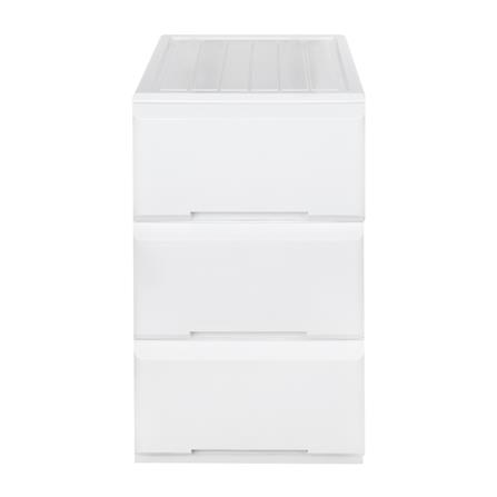 ตู้ลิ้นชัก 3 ชั้นทึบ STACKO GARDEN 40x50x69 ซม. สีขาว_1