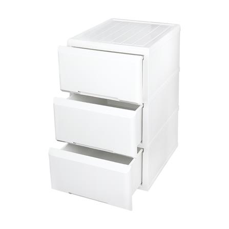 ตู้ลิ้นชัก 3 ชั้นทึบ STACKO GARDEN 40x50x69 ซม. สีขาว_2