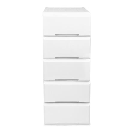ตู้ลิ้นชัก 5 ชั้นทึบ STACKOGARDEN 40x50x113 ซม. สีขาว_1