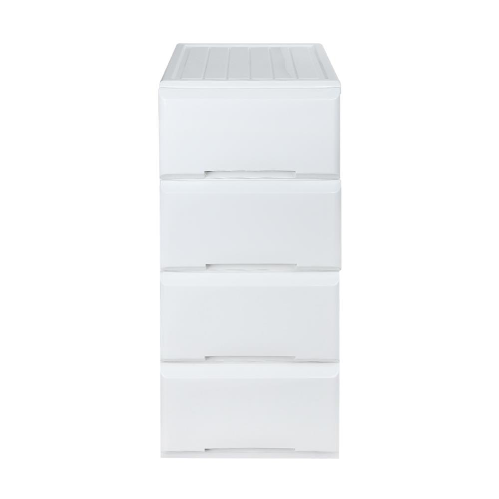 ตู้ลิ้นชัก 4 ชั้นทึบ STACKO GARDEN 40x50x91 ซม. สีขาว