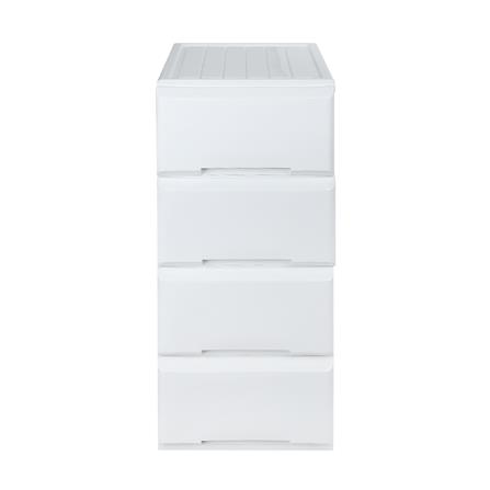 ตู้ลิ้นชัก 4 ชั้นทึบ STACKO GARDEN 40x50x91 ซม. สีขาว_1