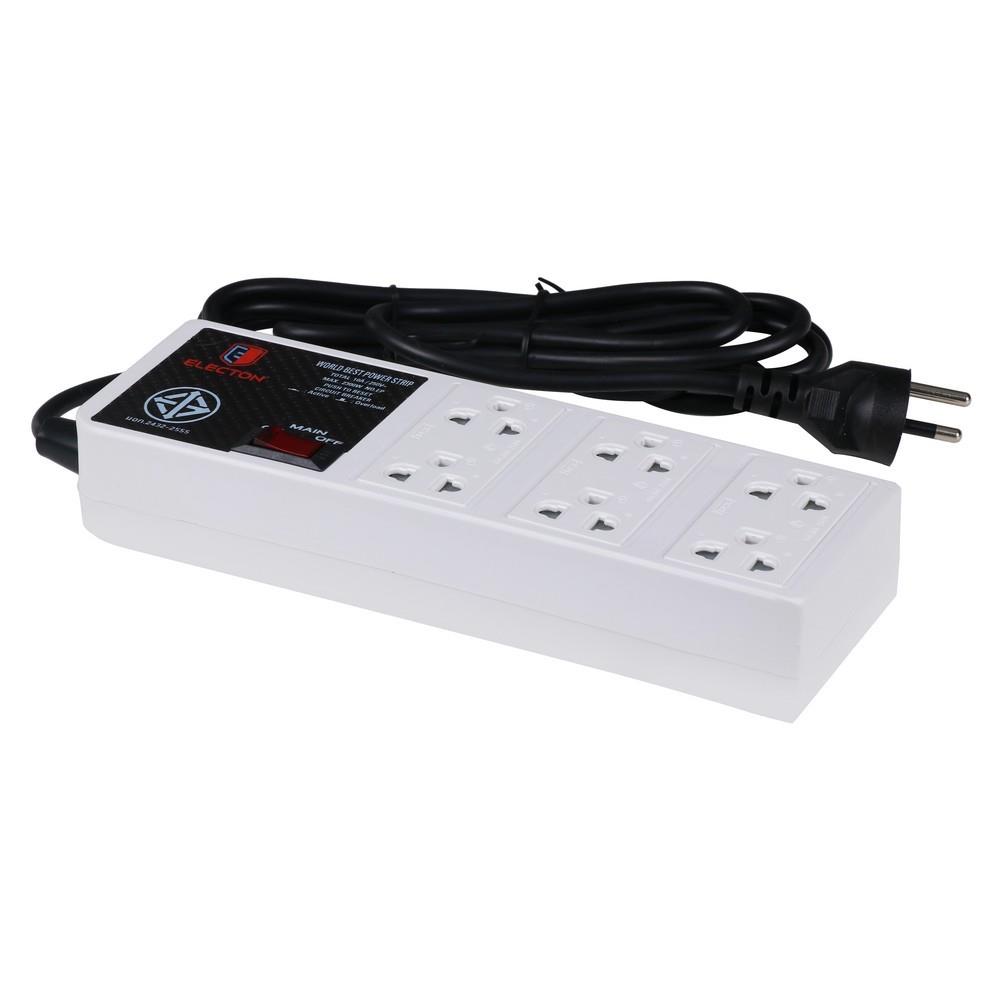 รางปลั๊กไฟ 6 ช่อง 1 สวิตซ์ ELECTON EP9-6103 3 ม.