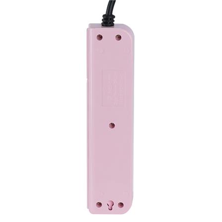 รางปลั๊กไฟ 3 ช่อง 1 สวิตซ์ DATA AP3159 5 ม. สีชมพู_2