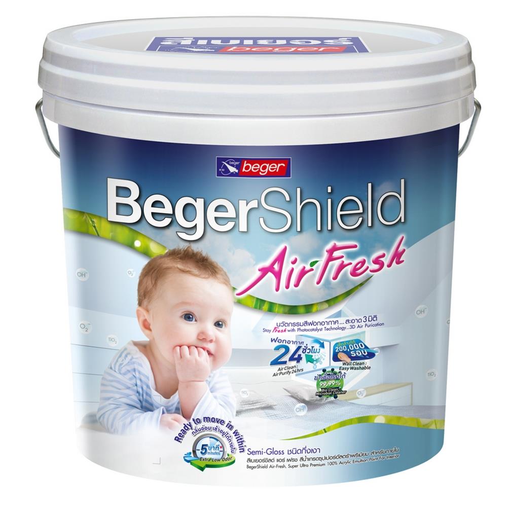 สีน้ำทาภายใน BEGER AIR FRESH BASE A ด้าน 2.5 แกลลอน