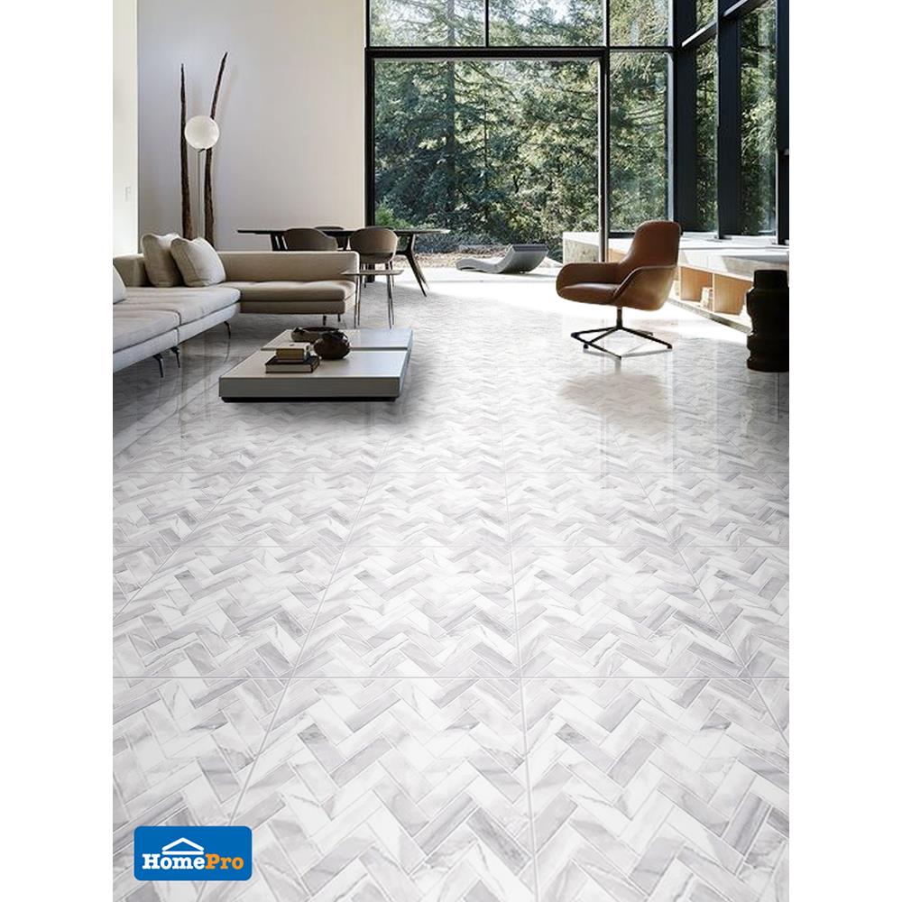 กระเบื้องพื้น 16x16 นิ้ว COTTO เบสโต้ โบน ขาว PM