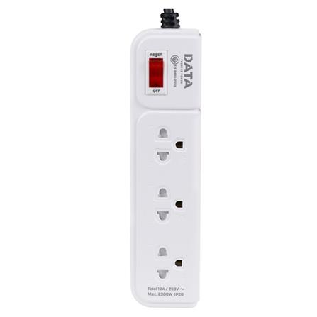 รางปลั๊กไฟ 3 ช่อง 1 สวิตซ์ DATA AP3159 2 ม. สีชมพู