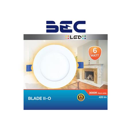 ดาวน์ไลท์ LED BEC BLADE II-O 4 นิ้ว 6 วัตต์ WARM WHITE สีขาว_2