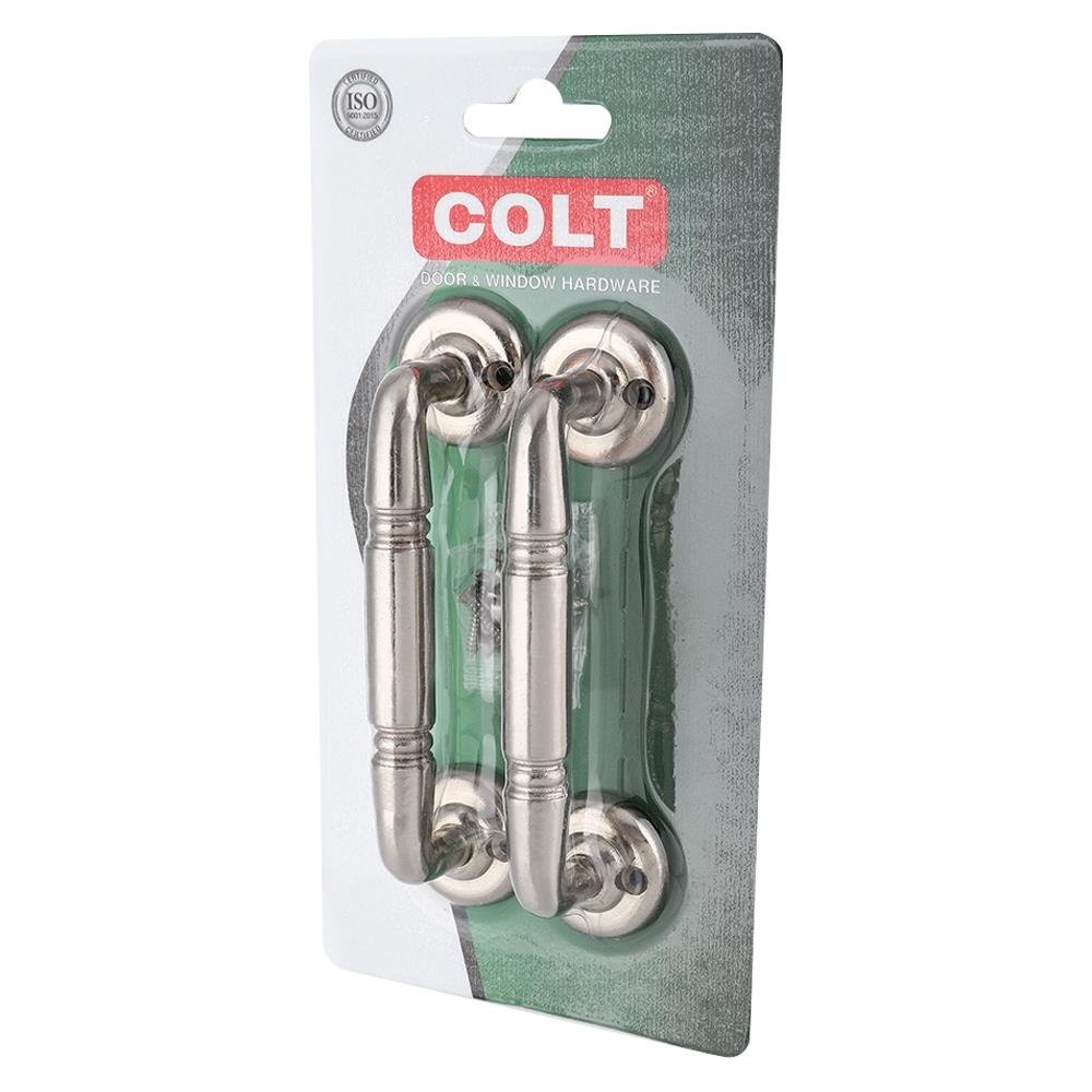 มือจับกลึง COLT 111-125 สีสเตนเลส 2ชุด/ชิ้น