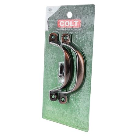 มือจับกลึง COLT 666-120 สีทองแดงรมดำ 2 ชิ้น/ชุด_3