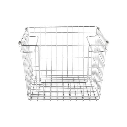 ตะกร้าสเตนเลสเหลี่ยมแบบเปิดหน้าซ้อนได้ S KECH_1