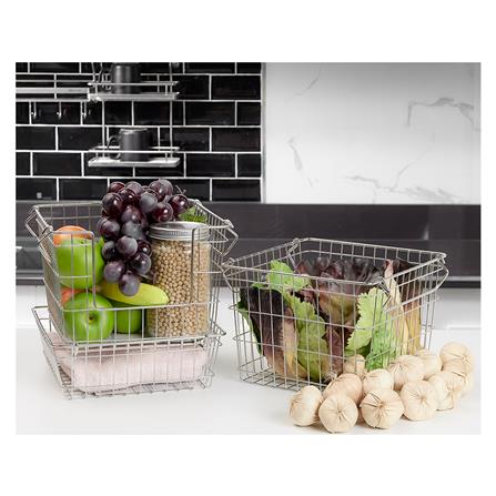 ตะกร้าสเตนเลสเหลี่ยมแบบเปิดหน้าซ้อนได้ S KECH_3