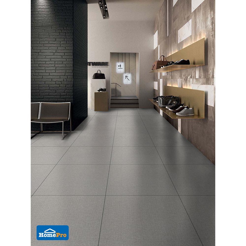 กระเบื้องพื้น 60x60 ซม. มิลเลน เทา 1.44M2