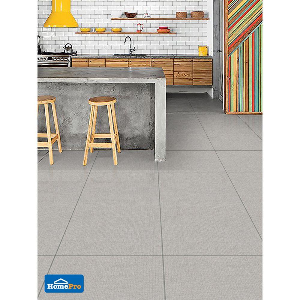 กระเบื้องพื้น 60x60 ซม. มิลเลน เทา 1.44M2