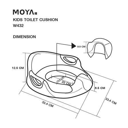 ฝารองนั่งเด็กเสริมฟองน้ำ MOYA W432_4