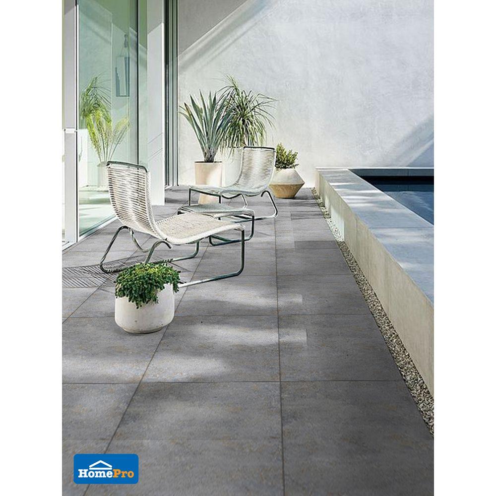 กระเบื้องพื้น 50x50 ซม. เทอร์ราคอส์ นิว เทา 1M2