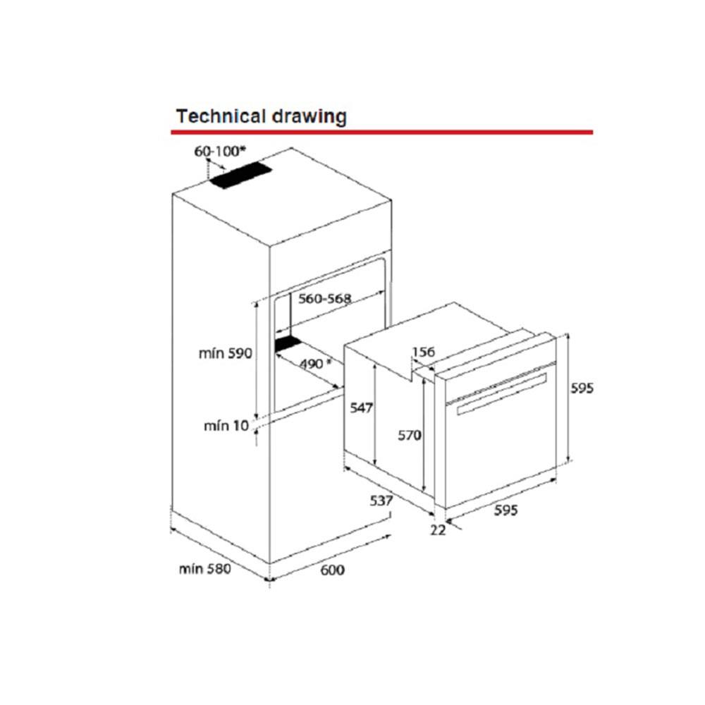 เตาอบฝังดิจิตอล TEKA HBB 635 70 ลิตร