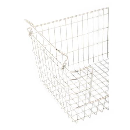 ตะกร้าสเตนเลสเหลี่ยมแบบเปิดหน้าซ้อนได้ M KECH_2