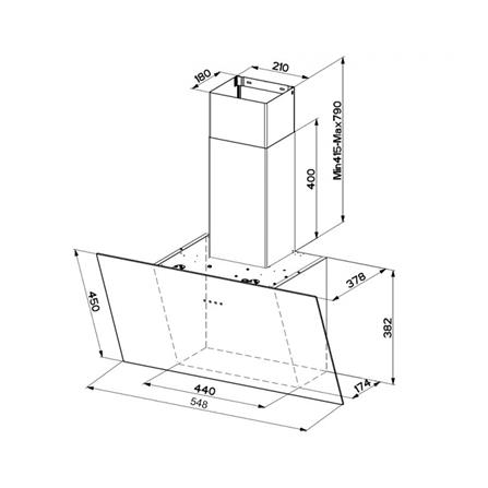 เครื่องดูดควันกระโจม MEX TWEET60B 60 ซม._1